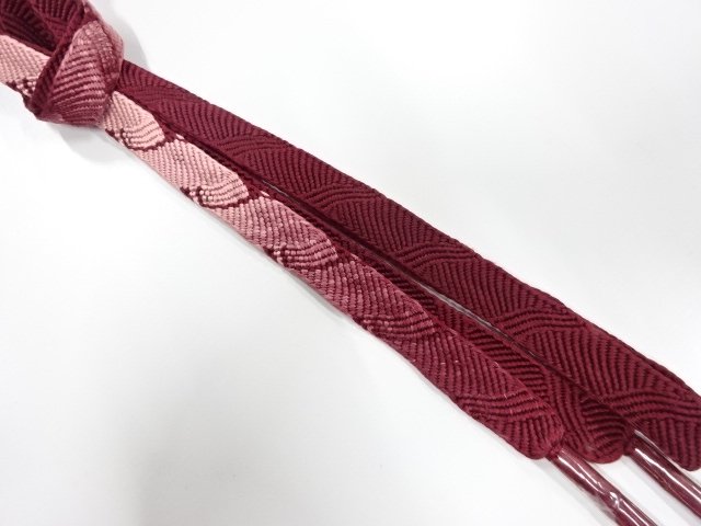 未使用品　正絹　手組帯締め